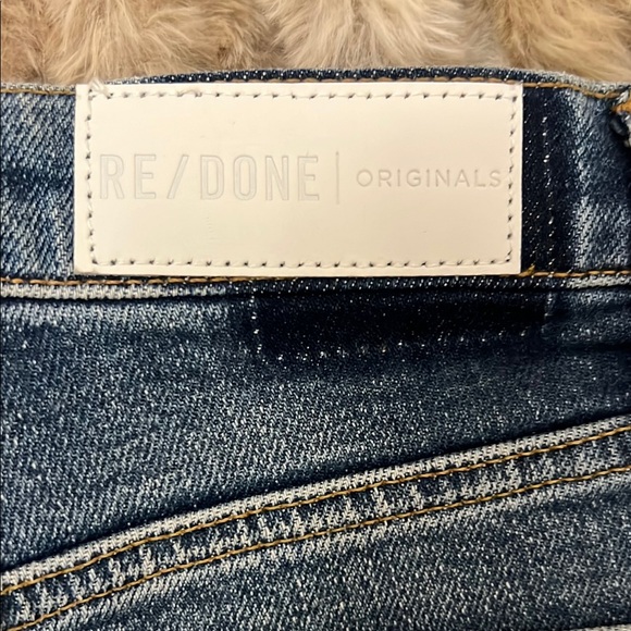 Redone Jeans Stovepipe Straight Leg Distressed Jeans Medium Wash 28 - Picture 11 of 11
